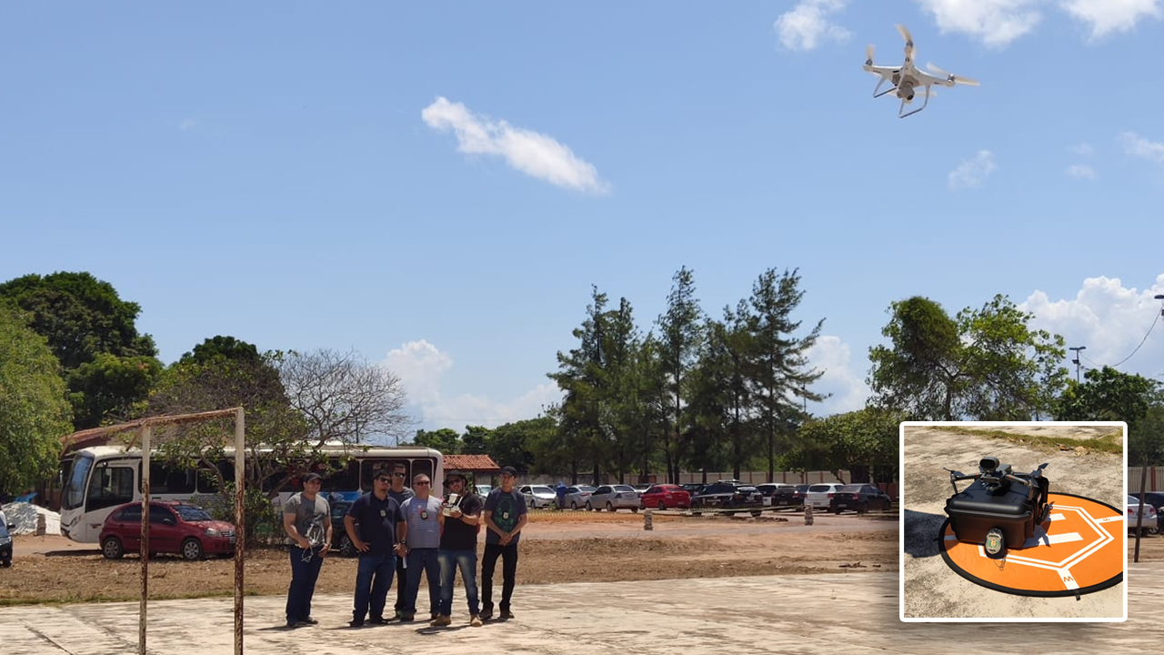 POLICIAIS CIVIS DA DELEGACIA DE HOMICÍDIOS REALIZAM TREINAMENTO PARA OPERAR DRONES